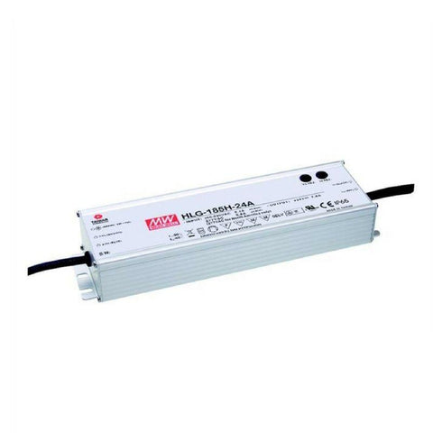 sursa de alimentare, Mean Well, HLG-185H-24A, 24V, 7.8A, sisteme de supraveghere, iluminat LED, sursa tensiune Mean Well, sursa alimentare profesionala, sursa alimentare 185w, Sursa de alimentare 24V/7.8A, sursa alimentare ip67, sursa alimentare banda led, led-box.ro