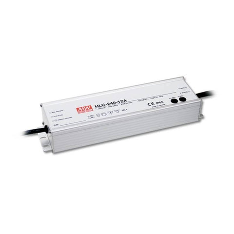 HLG-240H-12A Mean Well Sursa Alimentare 192W 12V 16A IP65 - led-box.ro