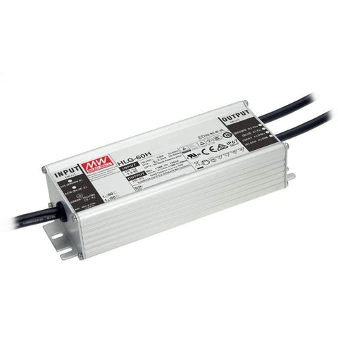 sursa de alimentare, Mean Well, HLG-60H-24AB , 24V, 2.5A, sisteme de supraveghere, iluminat LED, sursa tensiune Mean Well, sursa alimentare profesionala, sursa alimentare 60w, Sursa de alimentare 24V/2.5A, sursa alimentare ip67, sursa led profesionala, led-box.ro