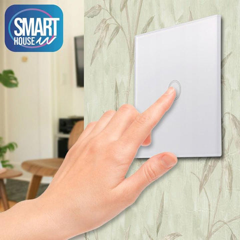 Intrerupator Touch Simplu Smart Home, alb-led-box.ro