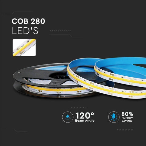 Kit Banda LED COB smart Tuya 24V rola 5m , control TUYA - led-box.ro