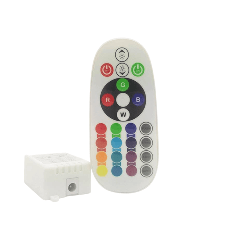 Kit Banda LED RGB 5050 cu telecomanda 24 taste, 5 metri - led-box.ro
