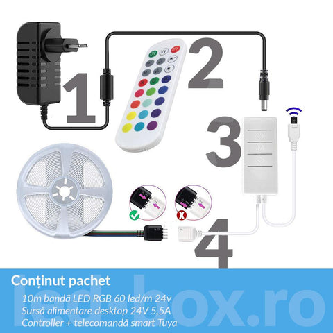 kit banda led, banda led multicolora, banda led smart, banda led compatibila tuya, banda cu leduri multicolore, banda led control aplicatie, kit banda rgb, banda rgb, kit banda rgb 10m, banda rgb cu telecomanda, banda rgb cu sursa alimentare, banda led rgb dedeman, banda rgb bucatarie, banda led interior, led rgb living, banda led 10m