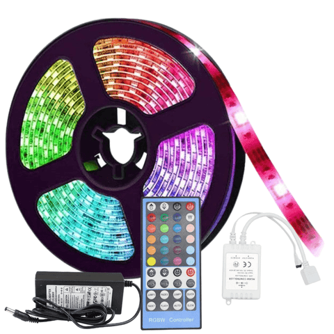 banda rgbw, kit banda led, kit banda led rgbw, banda led interior, banda led cu telecomanda, banda multicolora, kit banda led 5 metri, banda led rgbw rola 5 metri, banda led dedeman, led-box.ro
