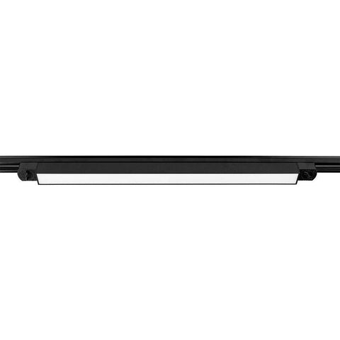 lampa led liniara, lampi pe sina, lampi liniare sina, iluminat sina led, lampi iluminat sina, lampa neagra pe sina, led-box.ro