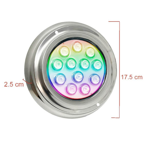 lampa piscina, lampa iluminat piscina, lampa rgb submersibila, lampa bazine inot, lampa fantana arteziana, iluminat piscine, lampa piscina 36w, led-box.ro