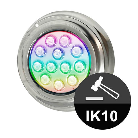 lampa piscina, lampa iluminat piscina, lampa rgb submersibila, lampa bazine inot, lampa fantana arteziana, iluminat piscine, lampa piscina 36w, led-box.ro