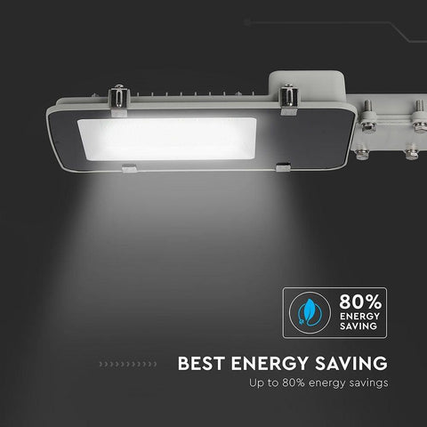 Lampa stradala LED chip Samsung 50W 4000K, corp gri-led-box.ro