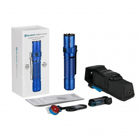 Lanterna LED Olight M2R PRO Albastru, 1800 lumeni-led-box.ro
