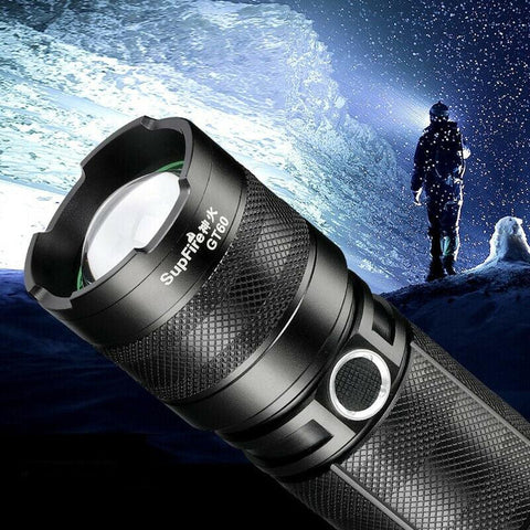 Lanterna LED reincarcabila GT60, 2600lm, USB-C-led-box.ro