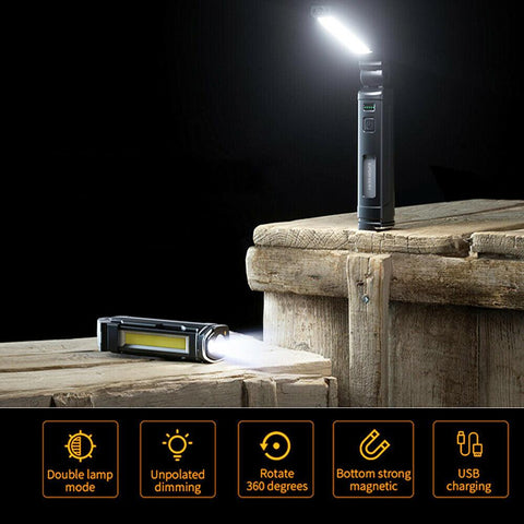 Lanterna LED Superfire G16-S, cu cablu USB si baza incarcare-led-box.ro
