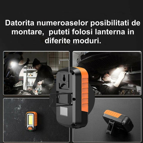 Lanterna multifunctionala pentru atelier, Superfire G21, 650 lm, USB-led-box.ro