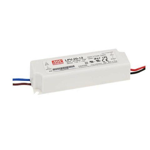 LPV-20-12 Mean Well Sursa Alimentare Led 20W 12V 1,67A IP67-led-box.ro