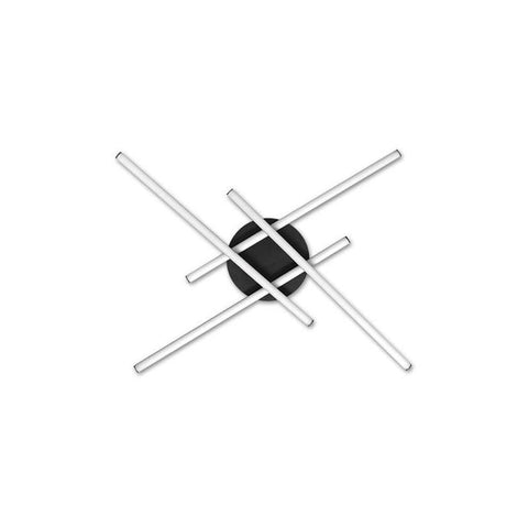Lustra LED Modena Grando 4000K 34W 70cm negru-led-box.ro