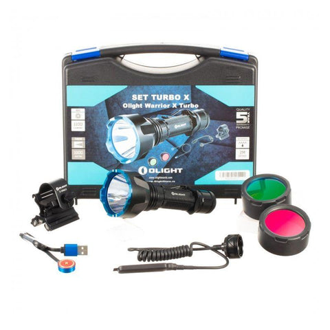Lanterna Olight Warrior X Turbo cu două trepte de lumină
