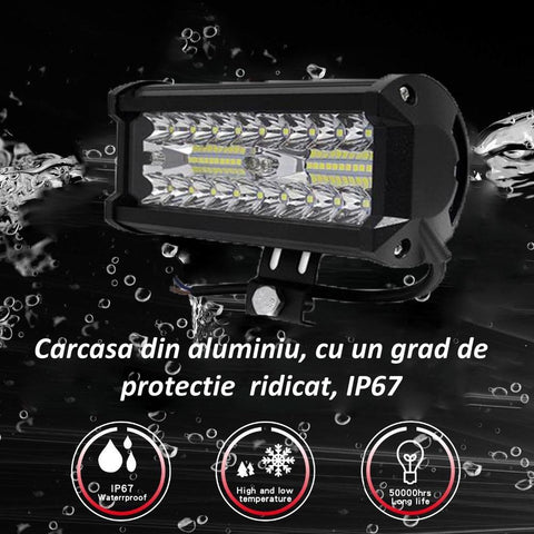 proiector led bar, proiectoare offroad, proiector 4x4, modele proiectoare auto, proiector auto dreptunghiular, set proiectoare auto, proiector auto masina teren-led-box.ro