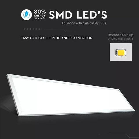 Panou led integrat 29W High Lumen A++, 120x30 cm, 3000k alb cald - led-box.ro