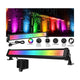 Proiector LED 25W RGB fatada wall washer multicolor cu telecomanda RF-led-box.ro