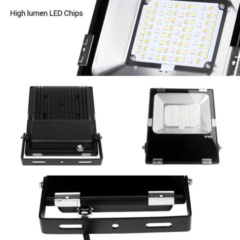proiector led rgb, proiector led 30w, proiector led FUTT03 MiLight, proiector iluminat cladiri, proiector led gradini, proiector led iluminat exterior, proiector led IP65, led-box.ro