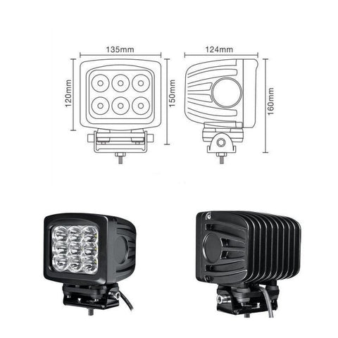 proiector auto patrat, proiector led auto 90w, proiectoare auto, proiectoare off road, proiector offroad 12v-24v, proiectoare led camion, proiectoare suv, proiector 12v-24v auto, led-box.ro
