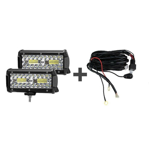 proiector led bar, proiectoare offroad, proiector 4x4, modele proiectoare auto, proiector auto dreptunghiular, set proiectoare auto, proiector auto masina teren-led-box.ro
