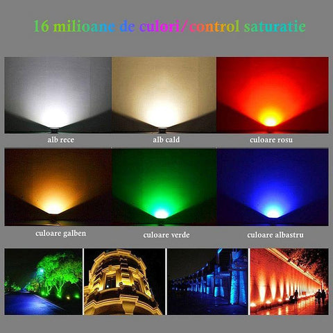 proiector led rgb+cct, proiector led milight, proiector iluminat arhitectural, iluminat exterior, proiector led exterior, proiector MiLight, Miboxer, FUTT06, led-box.ro