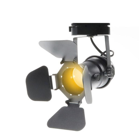 proiector LED rotativ, proiector retro CINEMA, iluminat pe șină GU10, iluminat comercial vintage, iluminat rezidențial retro, proiector orientabil GU10, iluminat eficient LED, proiector stil cinema, led-box.ro