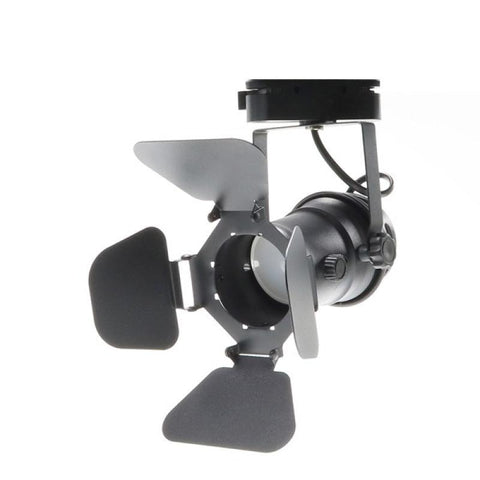 proiector LED rotativ, proiector retro CINEMA, iluminat pe șină GU10, iluminat comercial vintage, iluminat rezidențial retro, proiector orientabil GU10, iluminat eficient LED, proiector stil cinema, led-box.ro