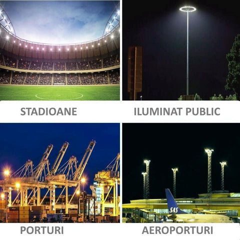 proiector led profesional, proiector naval, proiector porturi, proiector led sali de sport, proiector led arene sportive, proiector stadioane, proiector led modular 200W, led-box.ro