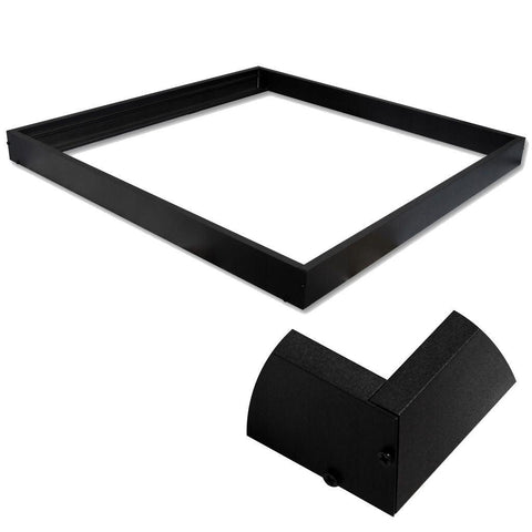 rama neagra panou led, rama montaj panou led, rama panouri 60x60cm, rama montaj aplicat, montare panou led, led-box.ro