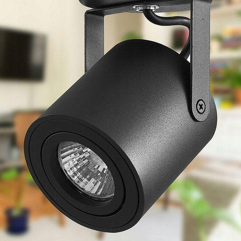 spoturi aplicate GU10, spot rotativ 350°, spot înclinabil 90°, iluminat direcționat GU10, spot LED rezidențial, spot LED comercial, iluminat eficient GU10, spot modern negru