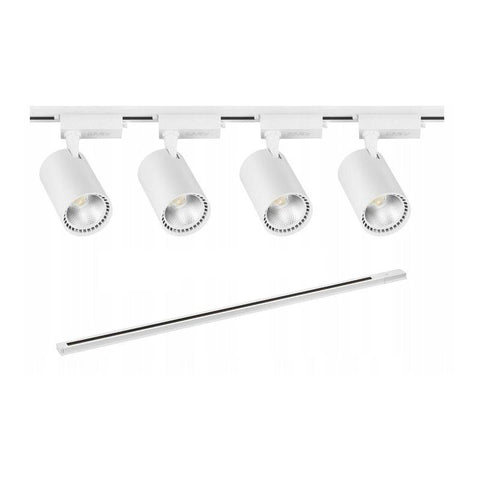 kit 4 proiectoare pe sina, proiectoare pe sina, sina LED pe sina monofazata, sina 2m, spot led sina, proiector led alb, iluminat sina, sina spoturi, spoturi pe sina, sina spoturi tavan, sina led tavan, iluminat pe sina, proiectoare pe sina, sina monofazata cu proiectoare, sina tavan spoturi, corpuri de iluminat pe sina, proiector led sina, spoturi pe sina dedeman