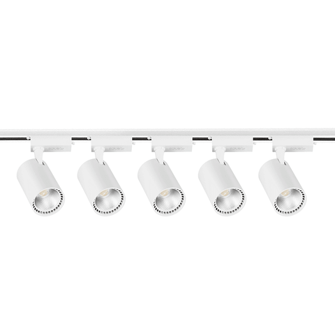Set sina alba 2 metri cu 5 spoturi LED COB 30w-led-box.ro