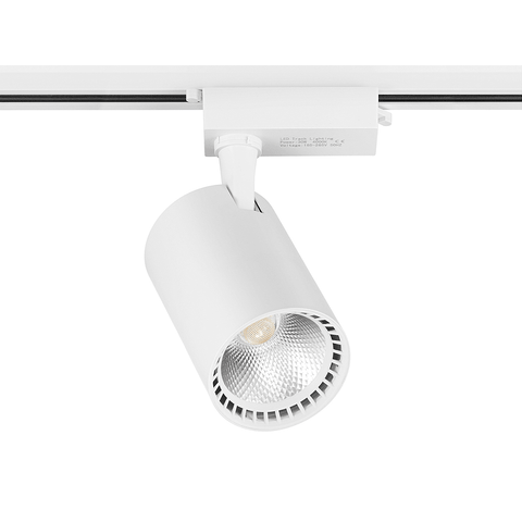 Set sina alba 2 metri cu 5 spoturi LED COB 30w-led-box.ro