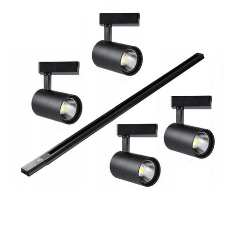 kit 4 proiectoare pe sina, proiectoare pe sina, sina LED pe sina monofazata, sina 2m, spot led sina, proiector led negru, iluminat sina, sina spoturi, spoturi pe sina, sina spoturi tavan, sina led tavan, iluminat pe sina, proiectoare pe sina, sina monofazata cu proiectoare, sina tavan spoturi, corpuri de iluminat pe sina, proiector led sina, spoturi pe sina dedeman