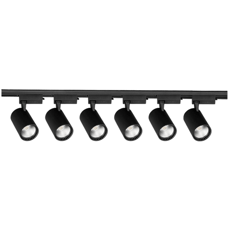 kit 6 proiectoare pe sina, proiectoare pe sina, sina LED pe sina monofazata, sina 2m, spot led sina, proiector led negru, iluminat sina, sina spoturi, spoturi pe sina, sina spoturi tavan, sina led tavan, iluminat pe sina, proiectoare pe sina, sina monofazata cu proiectoare, sina tavan spoturi, corpuri de iluminat pe sina, proiector led sina, spoturi pe sina dedeman