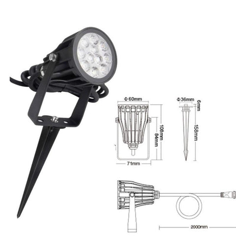 Mini proiector spot LED 6W-24V RGB+CCT FUTC08 Mi-Light - led-box.ro