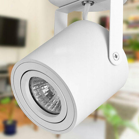 spot aplicat GU10, spot rotativ 350°, spot înclinabil 90°, iluminat direcționat GU10, spot LED rezidențial, spot LED comercial, iluminat eficient GU10, spot modern alb, spot led alb