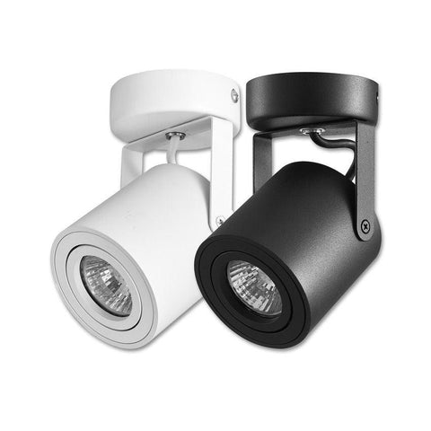 spot aplicat GU10, spot rotativ 350°, spot înclinabil 90°, iluminat direcționat GU10, spot LED rezidențial, spot LED comercial, iluminat eficient GU10, spot modern alb, spot led alb, led-box.ro