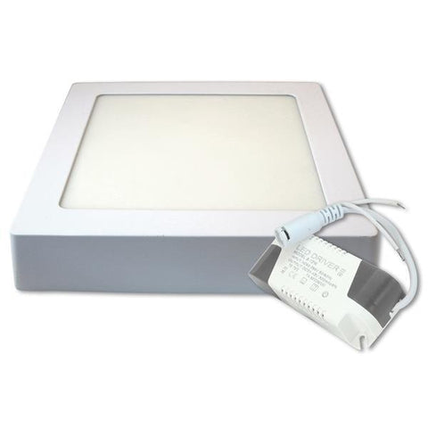 Spot LED aparent 12W 2700K, 160x160x30 mm, lumina calda - led-box.ro