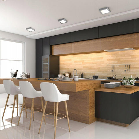 Spot LED aparent 12W 2700K, 160x160x30 mm, lumina calda - led-box.ro
