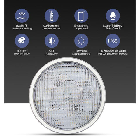Spot LED PAR56 27W RGB+CCT 12V IP68 Milight PW01-led-box.ro