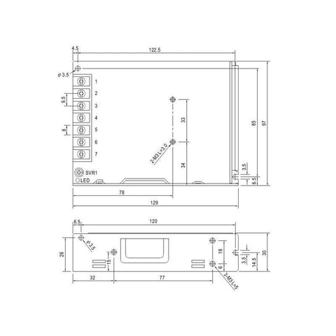 sursa de alimentare, sursa modulara, Mean Well, LRS-100-12, sisteme de supraveghere, iluminat LED, sursa tensiune Mean Well, sursa alimentare profesionala, sursa alimentare 100w, Sursa de alimentare 12V/8.5A, sursa alimentare ip67, sursa led profesionala, led-box.ro