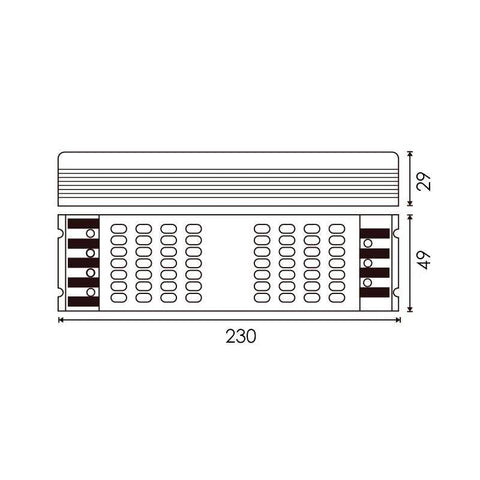 Sursa dimabila, sursa alimentare, sursa 80w, sursa benzi led, sursa 24V, triac, sursa dimabila triac, sursa alimentare dimabila, sursa alimentare 80v - led-box.ro