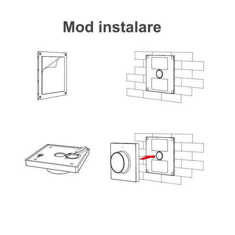 intrerupator inteligent, dimmer perete, telecomanda perete, dimmer MiLight, dimmer mono, panou cct, K1 MiLight, led-box.ro