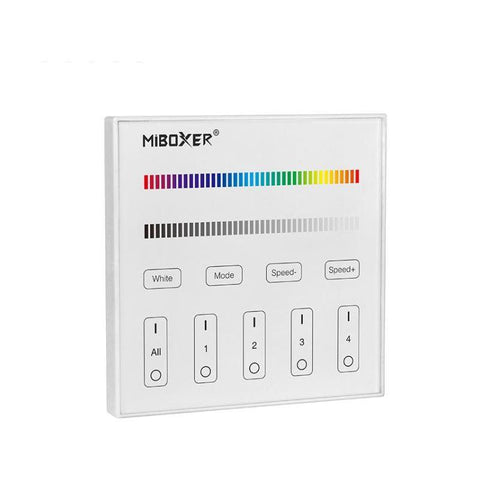 telecomanda perete, telecomanda rgb, controller banda led rgb, panou touch, panou perete, master X3, panou perete dmx512, panou tactil, telecomanda 4 zone, led-box.ro