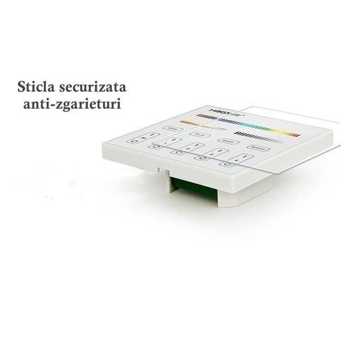 telecomanda perete, panou perete, panout tactil rgb+cct, telecomanda rgb+cct, dmx512, master X5, Milight, led-box.ro