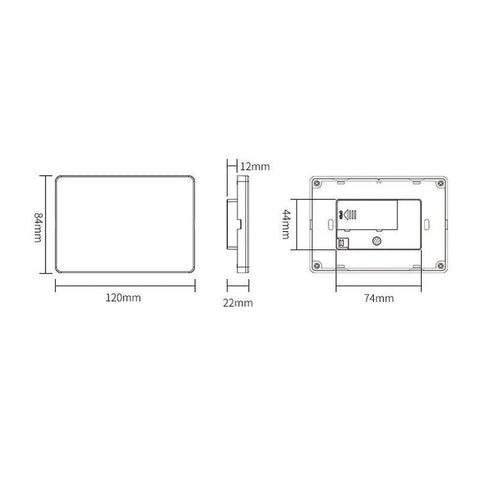 M4 Miboxer, MiLight, telecomanda perete, panou perete, telecomanda RGB+CCT, 4 zone, telecomanda 2,4Ghz, led-box.ro