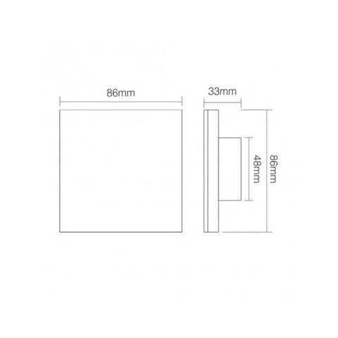 panou tactil, telecomanda MiLight, MiBoxer, panou touch, control banda LED, telecomanda banda RGBW, telecomanda 4 zone, T3 MiLight, led-box.ro