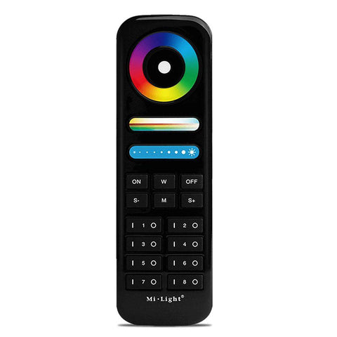 telecomanda tactila, telecomanda banda led, telecomanda MiLight, MiBoxer, Telecomanda 8 zone, telecomanda RGB+CCT, FUT089, FUT089B, led-box.ro